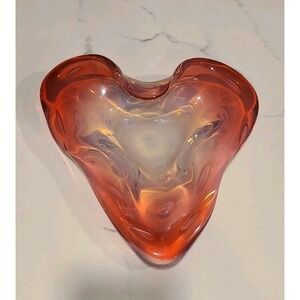 FRATELLI TOSO MURANO HEART SHAPED DISH